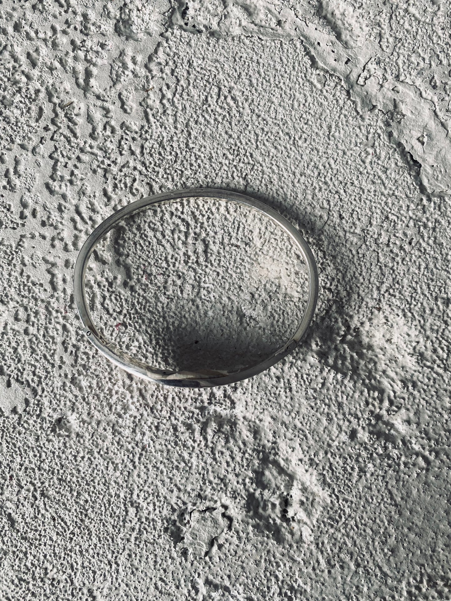 Bracelet d'argent et nacre bleuté
