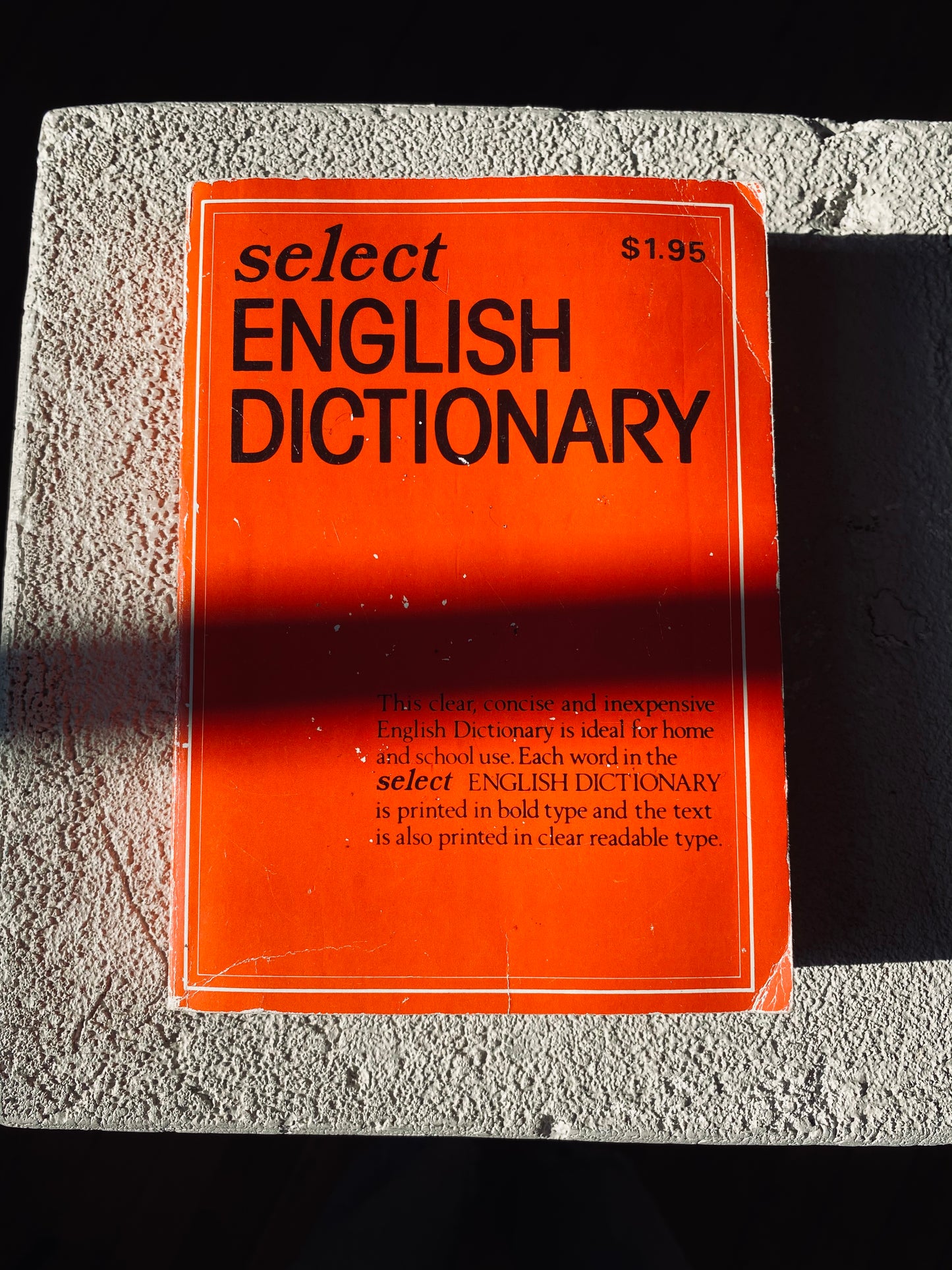 English dictionary vintage