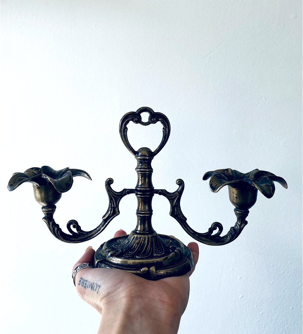 Candelabra floral antique