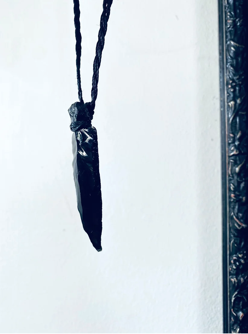 L'obsidienne coupée