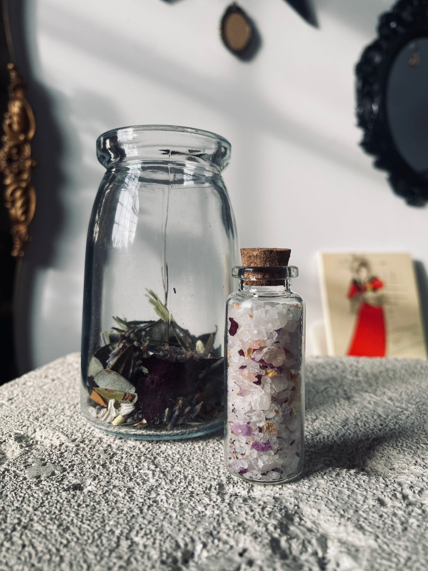 Sel de bain Rose et Eucalyptus