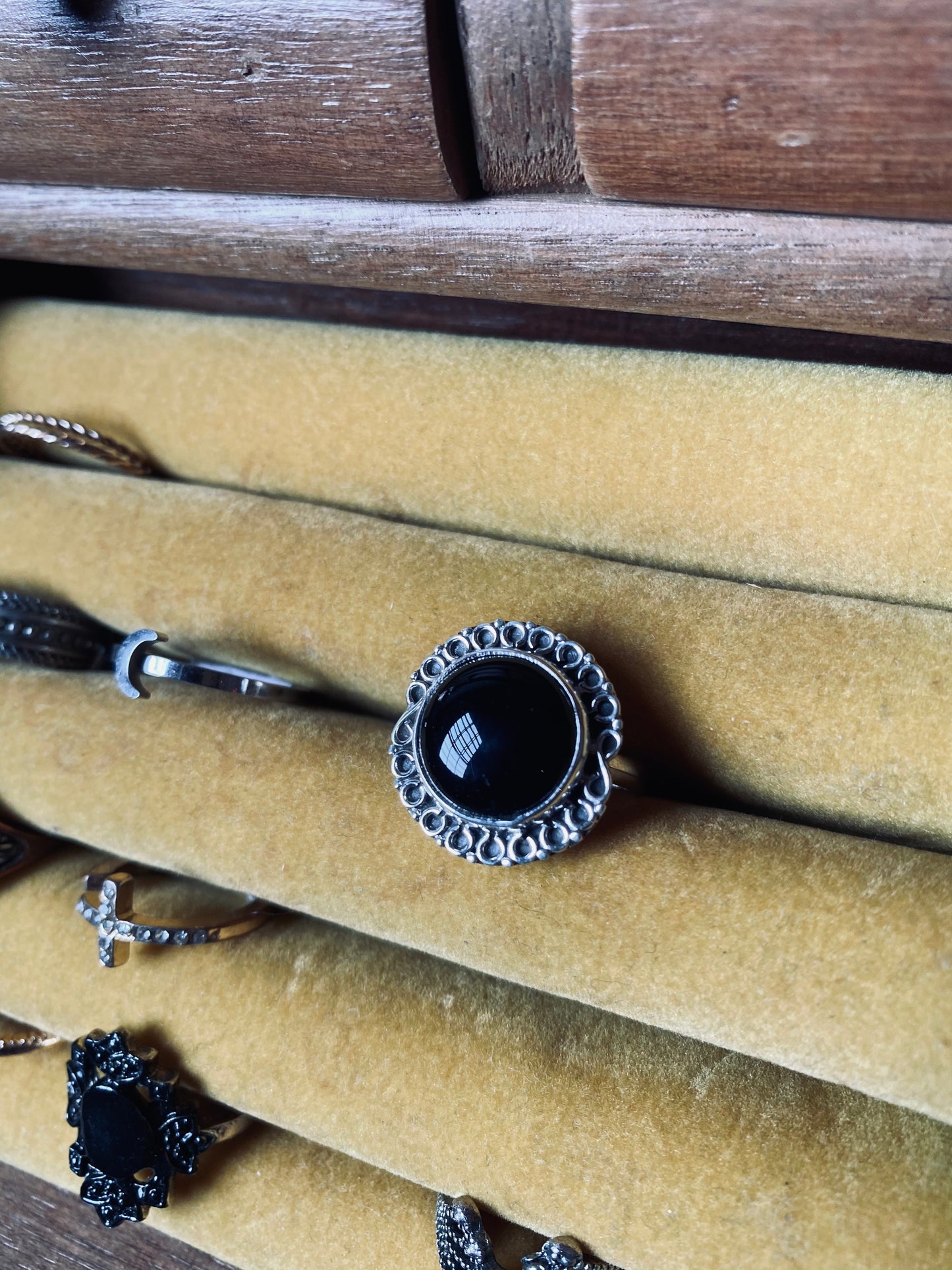 Bague obsidienne